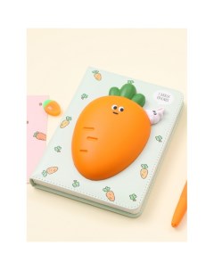 Блокнот со сквишем Морковка Carrot Friends А5 Mihi mihi