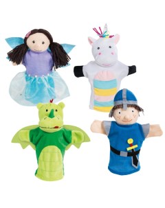 Набор перчаточных кукол для детского игрового театра 4 шт Roba