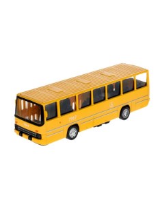 Машина металлическая со светом и звуком Городской автобус 17 см Технопарк