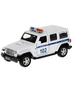Машина металлическая Jeep Wrangler Sahara Полиция 12 см Технопарк