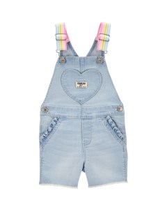 Полукомбинезон для девочки джинсовый Oshkosh b'gosh