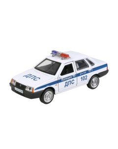 Машина металлическая Lada 21099 Спутнмк Полиция 12 см Технопарк