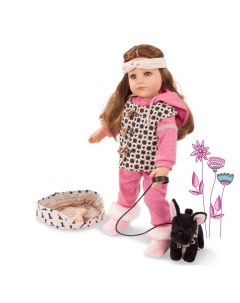 Кукла Ханна с чёрной собакой 50 см Gotz