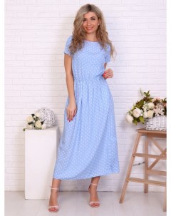 Платье штапельное Йена голубое Инсантрик