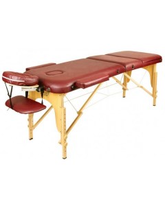 Массажный стол 70 см складной 3 с деревянный бургунди Atlas sport