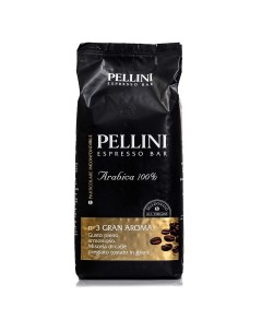 Кофе зерновой N 3 Gran Aroma 1кг Pellini