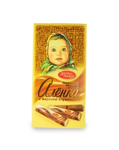 Шоколад с вареной сгущенкой 100 г Аленка