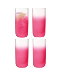 Набор из 4 х стаканов International Haze для сока воды розовый Lsa