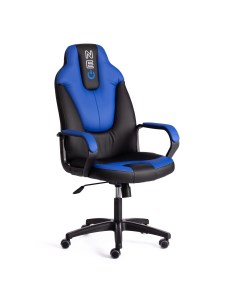 Кресло компьютерное Neo искусственная кожа чёрное с синим 64х49х122 см Tc