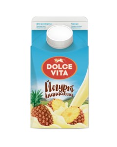 Йогурт ананасовый 2 5 450 г Dolce vita