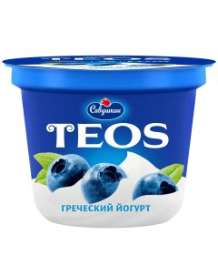 Йогурт греческий Черника 2 250 г Teos