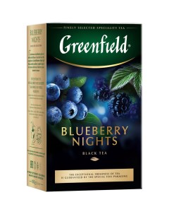 Чай черный Blueberry Nights листовой 100 г Greenfield