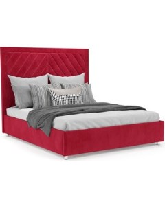 Кровать Мишель 160 см Кордрой красный Mebel ars
