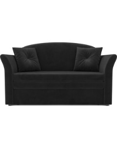 Выкатной диван Малютка 2 велюр черный НВ 178 17 Mebel ars
