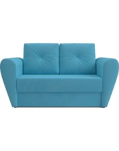 Выкатной диван Квартет рогожка синяя Mebel ars