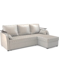 Угловой диван Токио бархат бежевый STAR VELVET 6 LIGHT Beige Mebel ars