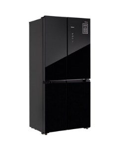 Холодильник RCD 482I BLACK GLASS Tesler