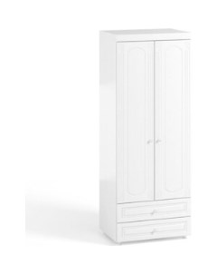 Шкаф для одежды Афина АФ 49 с ящиками белое дерево Олмеко