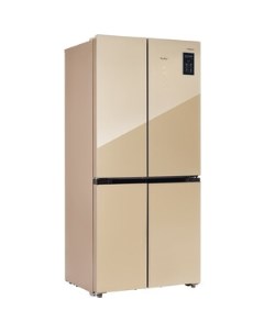 Холодильник RCD 482I BEIGE GLASS Tesler