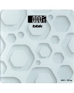 Весы напольные BCS3005GE белый серый Bbk
