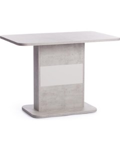 Стол обеденный Smart лдсп 105 140х68 6х75 см белый бетон белый Tetchair
