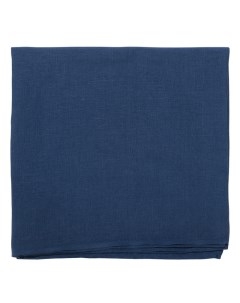 Скатерть из стираного льна синего цвета из коллекции essential 170х170 см Tkano