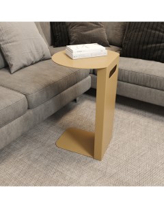 Приставной столик металлический kniso золотого цвета золотой 40x60x35 см Genglass