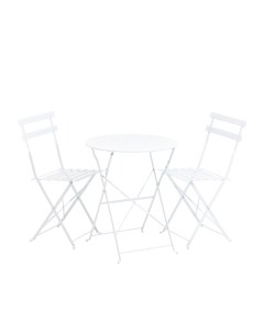 Комплект стола и двух стульев бистро белый белый 59x71x59 см Stoolgroup