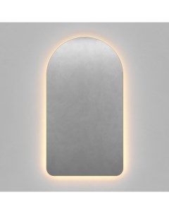 Зеркало арка с тёплой подсветкой arkelo nf led s серый 50x90x2 см Genglass