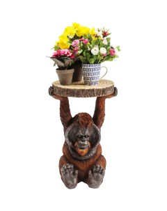 Столик приставной orang utan коричневый 35x52x33 см Kare
