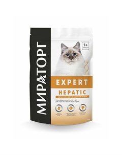 Expert Hepatic полнорационный сухой корм для кошек Бережная забота о здоровье печени 400 г Мираторг