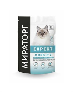 Expert Obesity полнорационный сухой корм для кошек Бережная забота об оптимальном весе 400 г Мираторг