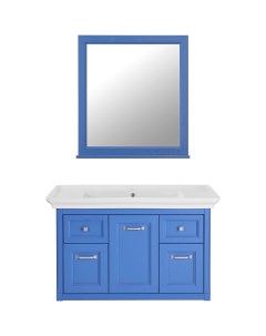 Комплект мебели для ванной Толедо 105 Smalt Синий Asb-woodline