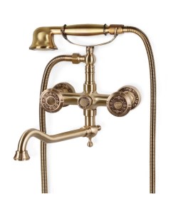 Смеситель для ванны и душа Royal 10119D Бронза Bronze de luxe