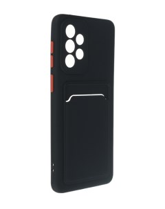 Чехол для Samsung Galaxy A33 5G Pocket Matte Silicone с карманом Black NPM55565 Neypo