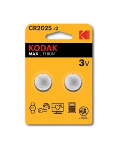 Батарейка CR2025 2 шт Kodak