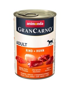 Корм для собак Gran Carno Original Adult говядина и курицей банка 400г Animonda