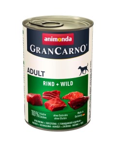 Корм для собак Gran Carno Original Adult говядина и дичью банка 400г Animonda