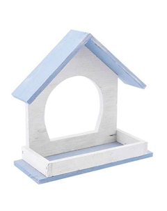 Кормушка для птиц Конфетти уличная дерево, серая 215х80хh195мм Дарэлл