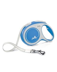 Рулетка для собак NEW LINE Comfort L (до 60кг) лента 5м серый/синий Flexi