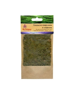 Корм для рыб Хлопья из спирулины и хлореллы Ms.octopus