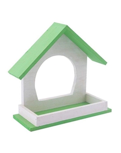 Кормушка для птиц Конфетти уличная дерево, зеленая 215х80хh195мм Дарэлл