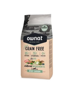 Adult Grain Free Сухой корм для взрослых собак с курицей 3 кг Ownat