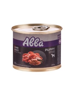 Puppy Консервы для щенков всех пород с ягненком и рисом 200 гр Avva