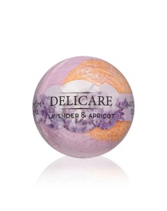 Бурлящий шар для ванны Lavender Apricot 130г Delicare