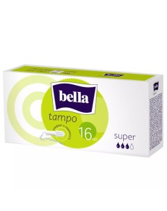 Тампоны без аппликатора Premium Comfort Super 16 шт Bella