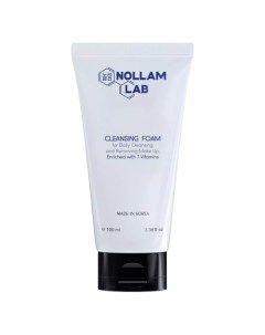 Пенка для ежедневного очищения и снятия макияжа обогащенная 7 витаминами 100 мл Nollam lab
