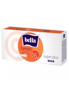 Тампоны без аппликатора Premium Comfort Super Plus 16 шт Bella
