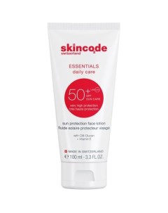 Essentials Солнцезащитный лосьон для лица SPF 50 100 мл Skincode