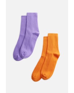 Набор носков высоких цветных хлопковых 2 пары Befree